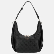 Guess Phoebe hobo schoudertas black logo