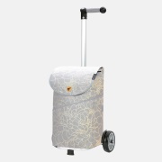 Andersen Unus boodschappentrolley grijze bloemen