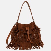 Suri Frey Becky schoudertas franje cognac