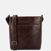 Hide & Stitches Porto schoudertas donkerbruin