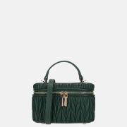Daniele Donati Tonnetje smocked handtas dark green