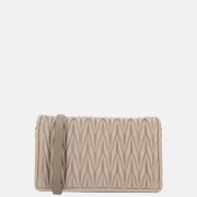 Daniele Donati Smocked crossbody tas taupe