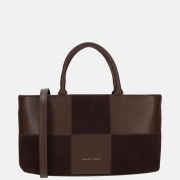 Daniele Donati handtas geblokt dark brown