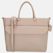 Charm London handtas 15 inch lichttaupe