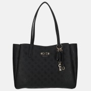 Guess Anise multi comp tote shopper black logo