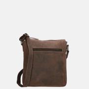 Old West crossbody tas dark brown