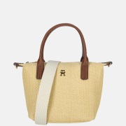 Tommy Hilfiger Popette mini tote handtas natural raffia