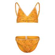 Shiwi bikini geel Oranje Meisjes Polyester All over print - 152