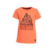 Orange Stars T-shirt Milco met printopdruk oranje Jongens Polyester Ro...