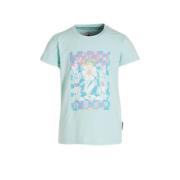Me & My Monkey T-shirt Marit met printopdruk lichtblauw Meisjes Stretc...