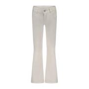 Moodstreet flared jeans white Wit Meisjes Stretchdenim Effen - 104