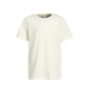 PIECES KIDS gestreept T-shirt LPRIA van biologisch katoen geel/wit Str...