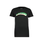 Raizzed T-shirt Djarno met logo zwart Jongens Katoen Ronde hals Logo -...