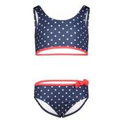 Orange Stars crop bikini met stippen donkerblauw/wit Meisjes Gerecycle...