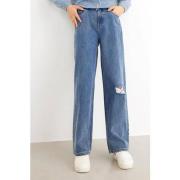 LMTD wide leg jeans NLFNOIZZA stonewashed Blauw Meisjes Denim Effen - ...