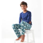 Little Label pyjama met dierenprint van biologisch katoen blauw Jongen...