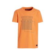 Orange Stars T-shirt Marino met printopdruk oranje Jongens Stretchkato...