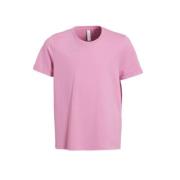 VERO MODA GIRL T-shirt VMPAULA roze Meisjes Katoen Ronde hals Effen - ...