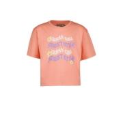 Raizzed T-shirt met tekst zalm Roze Meisjes Katoen Ronde hals Tekst - ...