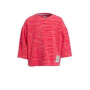 Me & My Monkey badstof top Marie-Anne met zebraprint roze Zebraprint -...