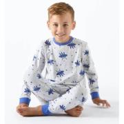 Little Label pyjama met all over print van biologisch katoen blauw Jon...