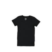 Claesen's T-shirt zwart Jongens Stretchkatoen V-hals Effen - 92-98