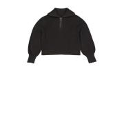 LEVV sweater FENNA grijs Effen - 128 | Sweater van LEVV
