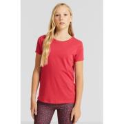 anytime basic T-shirt roze Meisjes Katoen Ronde hals Effen - 98/104