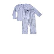 Little Label pyjama met all over print lichtblauw Meisjes Stretchkatoe...