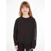 Calvin Klein sweater met logo zwart Logo - 152 | Sweater van Calvin Kl...