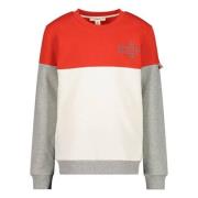 ESPRIT sweater met printopdruk rood Meisjes Katoen Ronde hals Printopd...