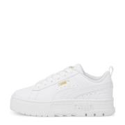 Puma Mayze Lth sneakers wit/goud Meisjes Imitatieleer Meerkleurig - 29