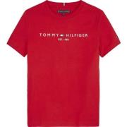 Tommy Hilfiger unisex T-shirt van katoen rood Logo - 98