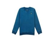 Lyle & Scott sweater blauw Effen - 122-128 | Sweater van Lyle & Scott