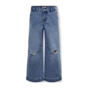 KIDS ONLY GIRL wide leg jeans KOGCOMET light blue denim Blauw Effen - ...
