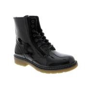 bullboxer leren veterboots zwart Meisjes Leer Effen - 34