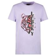 Cars T-shirt PIRRY met printopdruk lila Paars Meisjes Katoen Ronde hal...