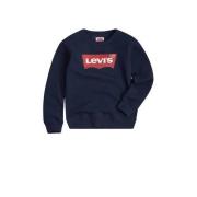 Levi's Kids sweater Batwing met logo donkerblauw Logo - 140