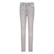 Levi's skinny jeans grijs Meisjes Stretchdenim Effen - 116