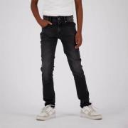 Vingino skinny jeans APACHE black vintage Zwart Jongens Stretchdenim -...