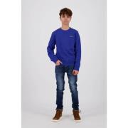 Vingino sweater hardblauw Effen - 116 | Sweater van Vingino