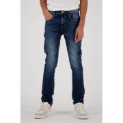 Vingino skinny jeans Anzio Basic mid blue wash Blauw Jongens Stretchde...