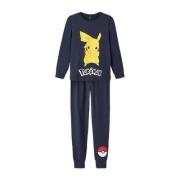 NAME IT KIDS Pokemon pyjama NKMNASH met printopdruk donkerblauw Jongen...