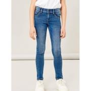 NAME IT skinny jeans NKFPOLLY medium blue denim Blauw Meisjes Stretchd...