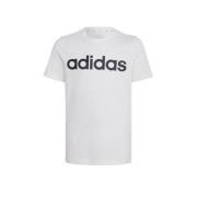 adidas Sportswear T-shirt met logo wit/zwart Jongens/Meisjes Katoen Ro...