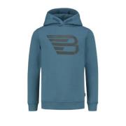 Ballin hoodie met printopdruk middenblauw Sweater Printopdruk - 140