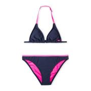 O'Neill triangel bikini Essentials donkerblauw/roze Meisjes Gerecycled...