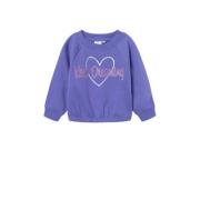 NAME IT MINI sweater NMFRODJA met printopdruk lichtpaars Printopdruk -...