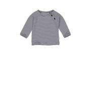 LEVV baby gestreepte basic longsleeve LNERONOS donkerblauw Jongens Bio...