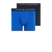 Tommy Hilfiger boxershort- set van 2 donkerblauw/blauw Jongens Stretch...